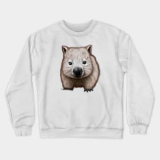 Cute Wombat Drawing Crewneck Sweatshirt